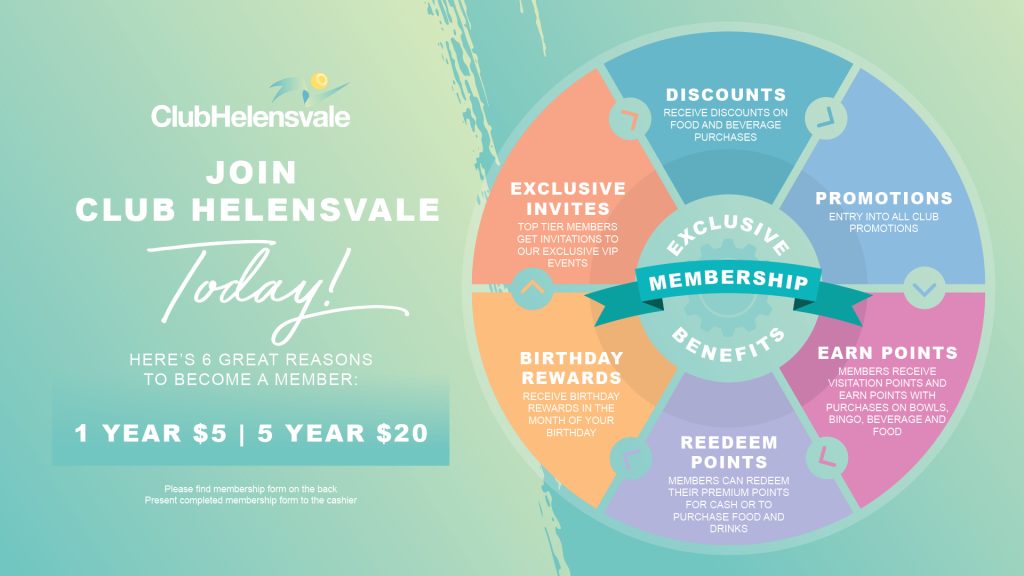 Club Helensvale Premium Rewards gives members exclusive access to discounts, entries into draws and prizes!